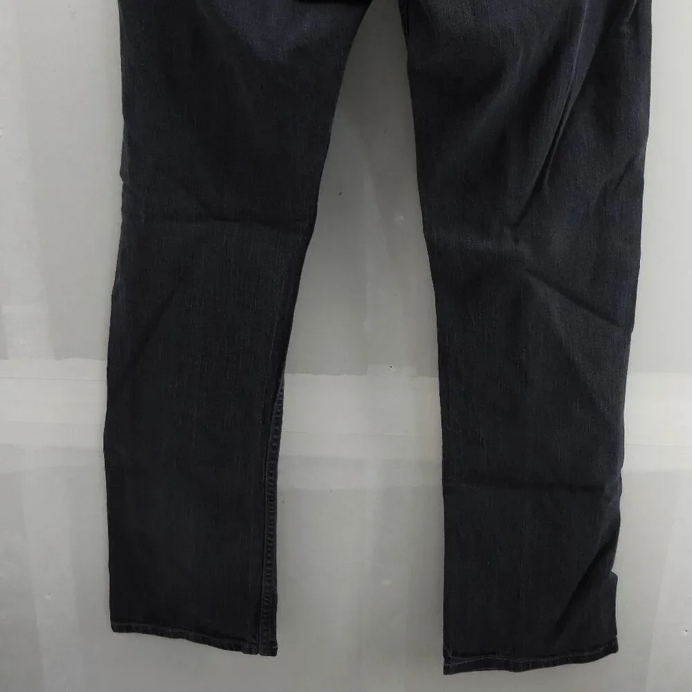 Levis 514 Slim Straight Stretch Black Jeans Mens 36x32 Hipster Grunge‎ Gothic